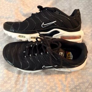 Nike Air Max Plus Black and White Sneakers